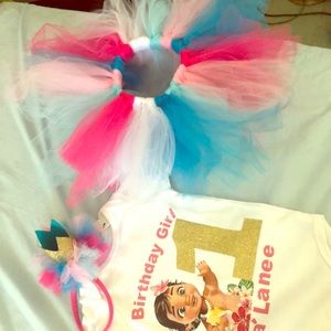 Custom tutu 3 piece outfit